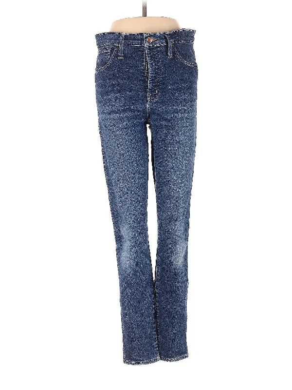 Light Wash Jeans for Casual -High-Rise Bootleg Jeans in Medium Wash