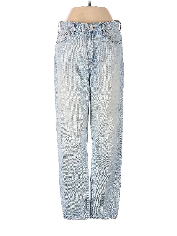 Button Fly Jeans for Traditional -High-Rise Boyjeans Jeans in Light Wash