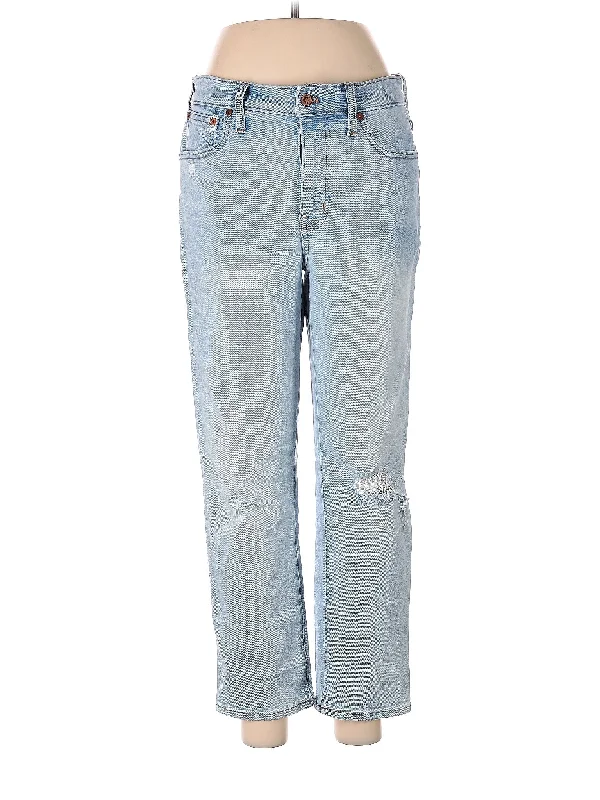 Jean Skirts for Feminine -Mid-Rise Boyjeans Jeans in Light Wash