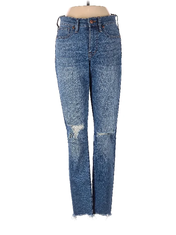 Cuffed Jeans for Stylish Touch -Low-Rise Bootleg Jeans