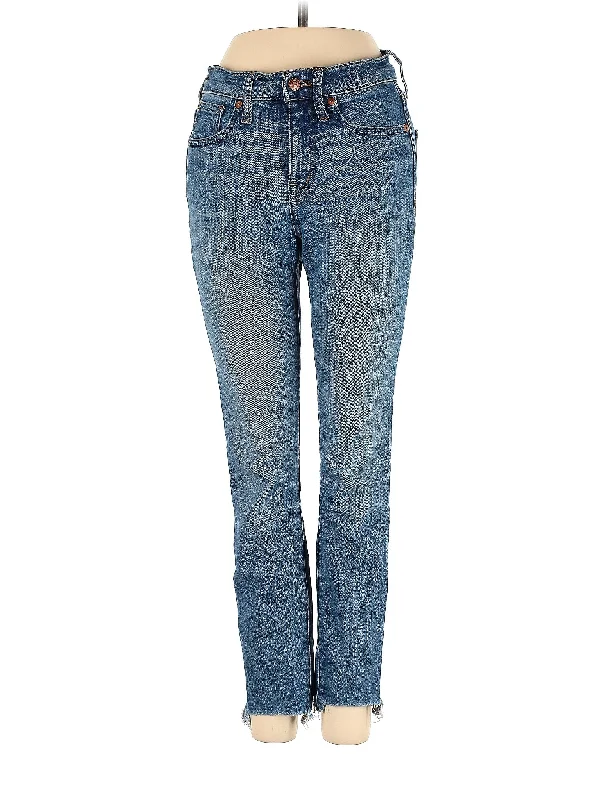 Father's Day Jeans for Present -High-Rise Straight-leg Jeans in Light Wash