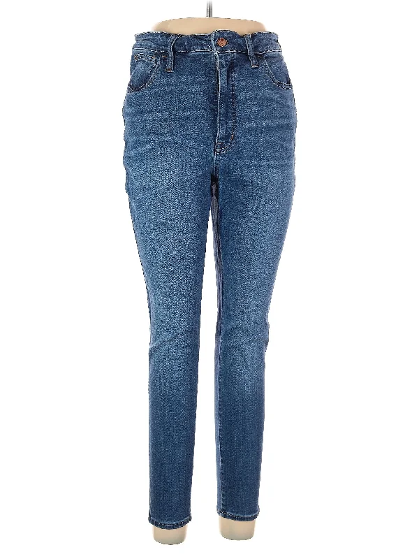 Low Waisted Jeans for Casual -High-Rise Skinny Jeans in Medium Wash