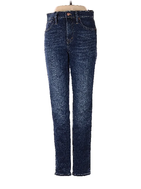 Organic Jeans for Natural -Mid-Rise Straight-leg Jeans in Dark Wash