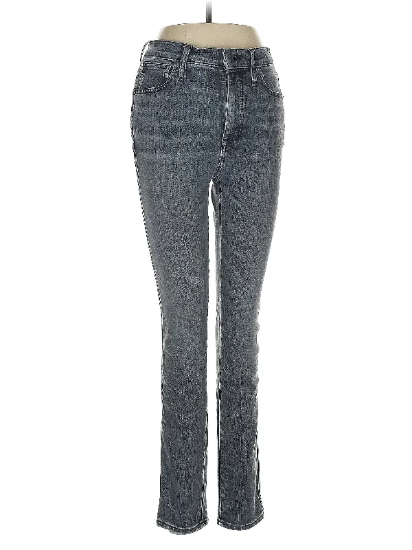 Cropped Jeans for Summer Look -High-Rise Skinny Jeans in Dark Wash