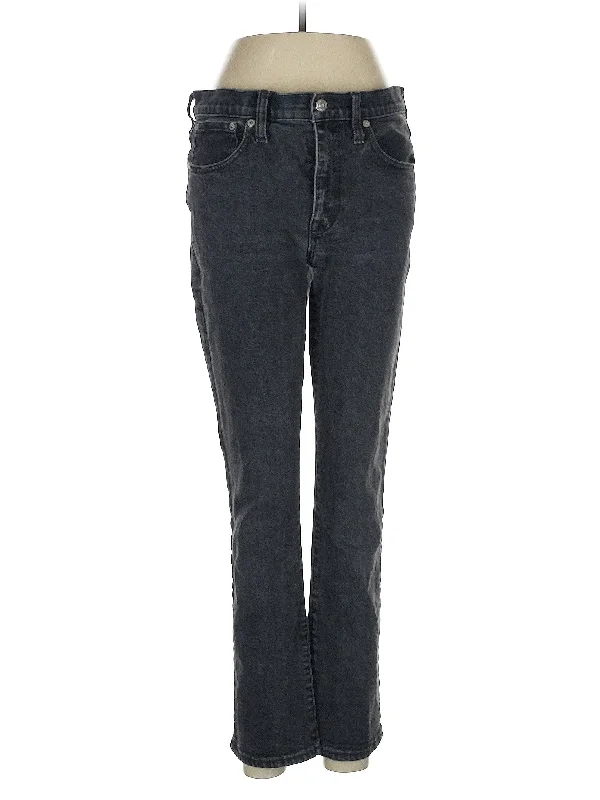 Office Jeans for Professional -Low-Rise Straight-leg Jeans in Dark Wash