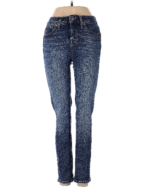 Fishing Jeans for Water -Mid-Rise Skinny Jeans in Medium Wash