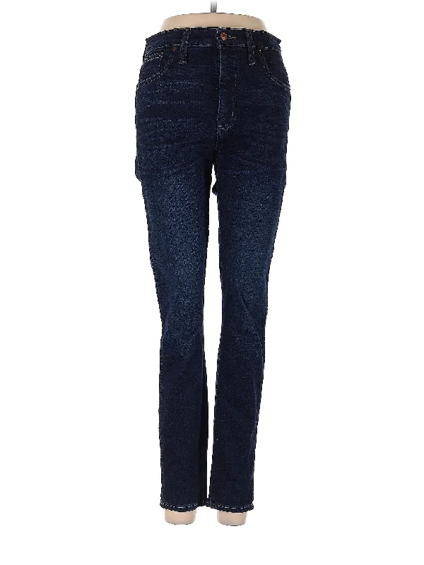 Work Jeans for Tough Jobs -High-Rise Straight-leg Jeans in Dark Wash