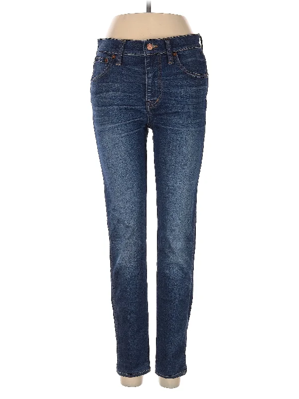 Overalls Jeans for Workwear -Mid-Rise Straight-leg Jeans in Dark Wash