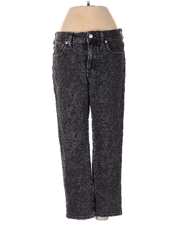 Shopping Jeans for Convenient -Mid-Rise Straight-leg Jeans in Dark Wash