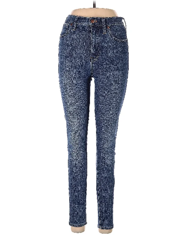 Metal Button Jeans for Classic -Low-Rise Skinny Jeans