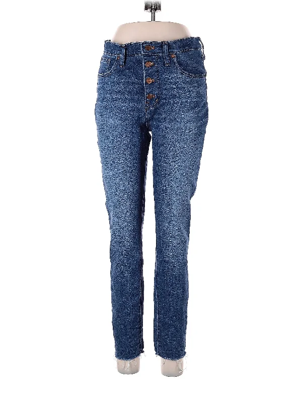 Mini Shorts Jeans for Youthful -High-Rise Skinny Jeans in Medium Wash