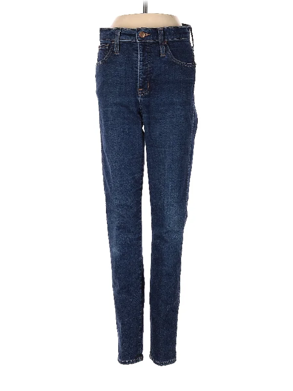 Capri Jeans for Beach Style -Low-Rise Straight-leg Jeans in Dark Wash