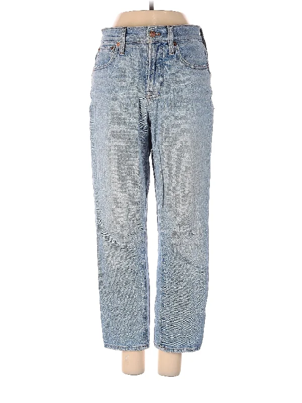 Cargo Jeans for Utility -Mid-Rise Boyjeans Jeans in Light Wash