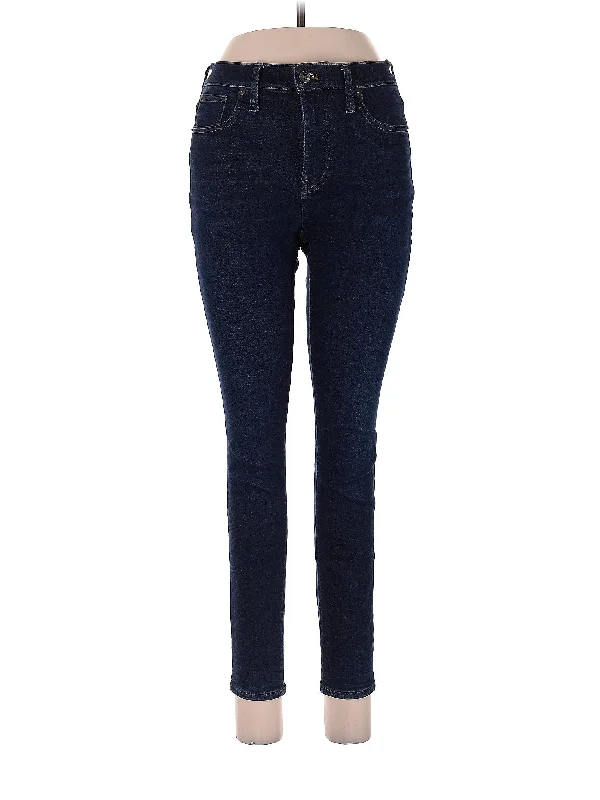 Cropped Jeans for Summer Look -High-Rise Skinny Jeans in Dark Wash