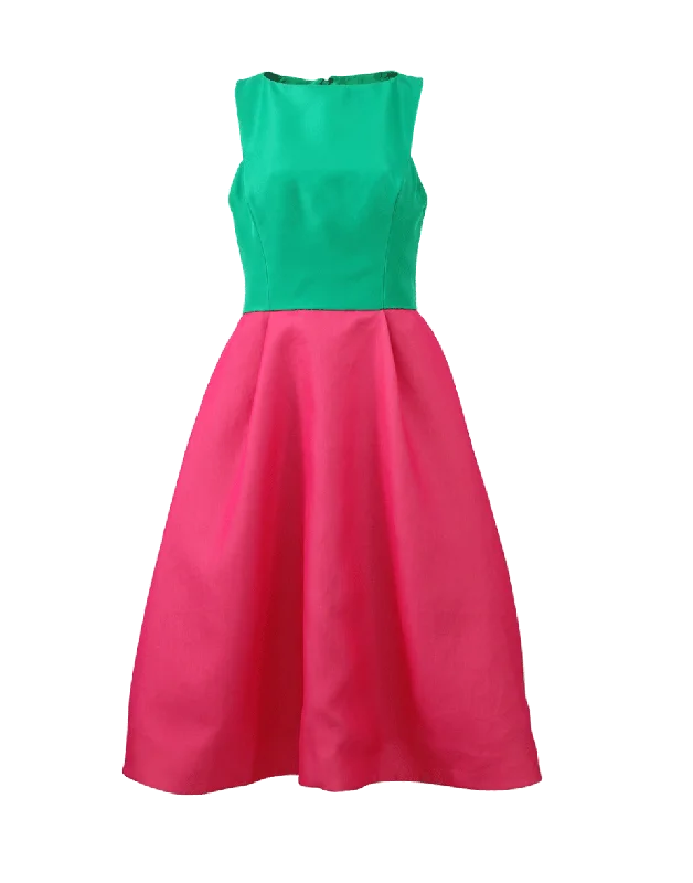 Abstract Dresses for Creative -Colorblock Cocktail Dress