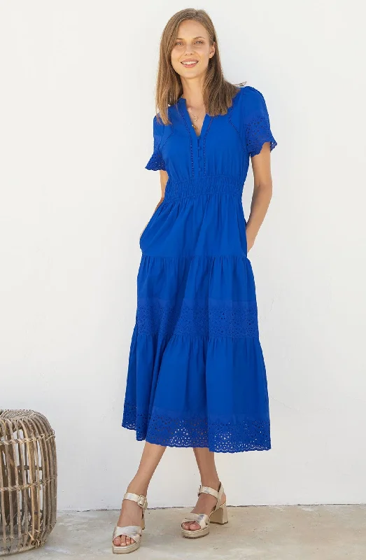 Black Dresses for Versatile -Broderie Sienna Dress | Cobalt