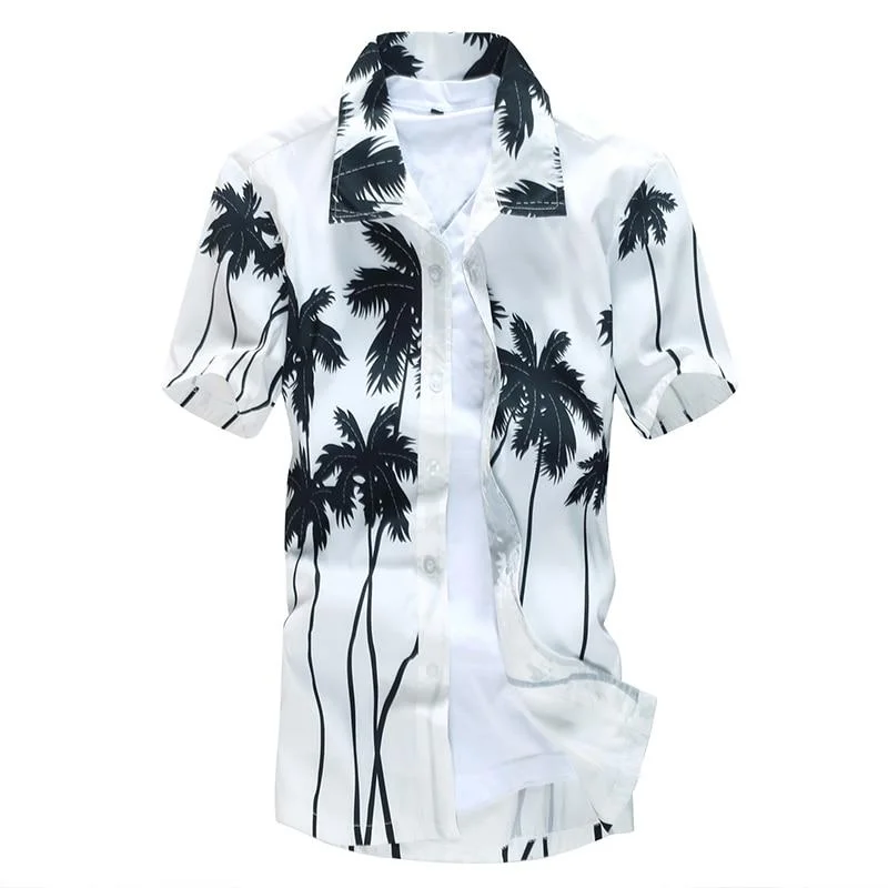 Buttoned Dresses for Stylish -Men's Quick Dry Casual Short Sleeve Beach Dress Shirt in M-5xl