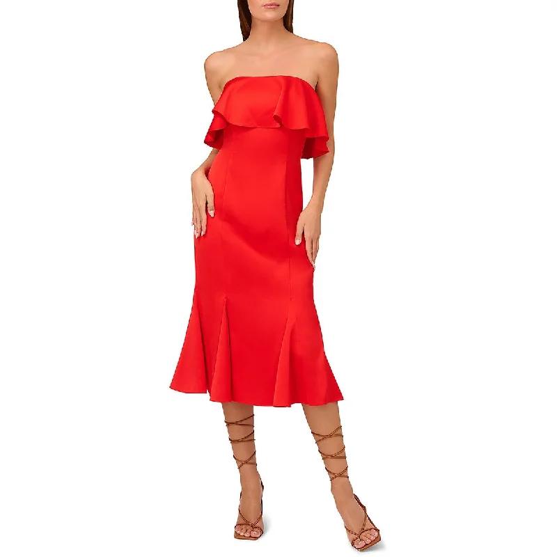 Party Dress for Casual Party -Liv Foster Womens Satin Long Cocktail And Party Dress