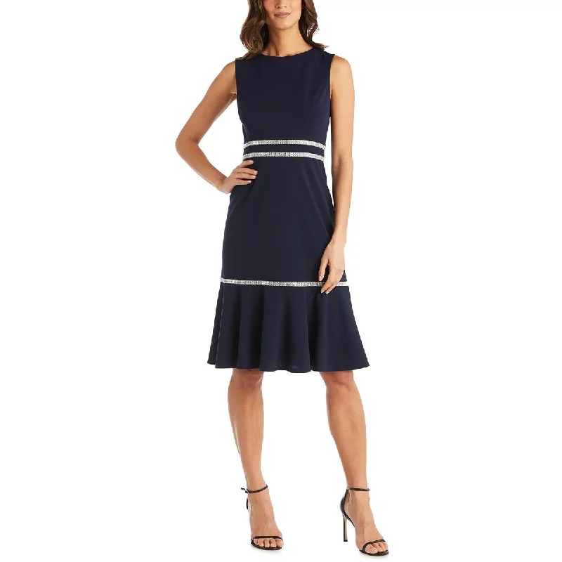 Geometric Bodice Party Dress for Modern -R&M Richards Womens Sleeveless Embellished Cocktail and Party Dress