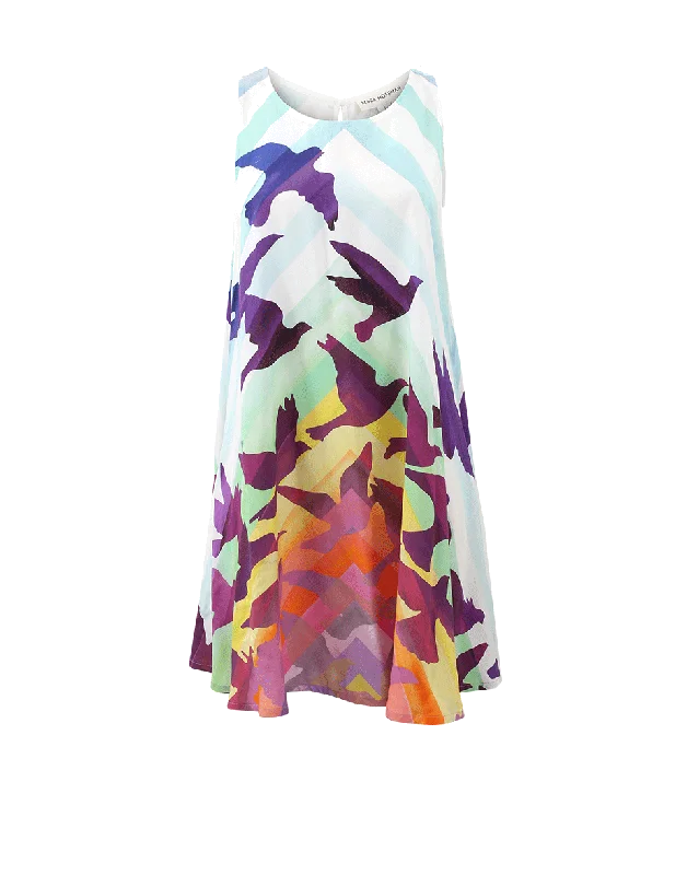 Hippie Dresses with Beads -Prismatic Swing Dress