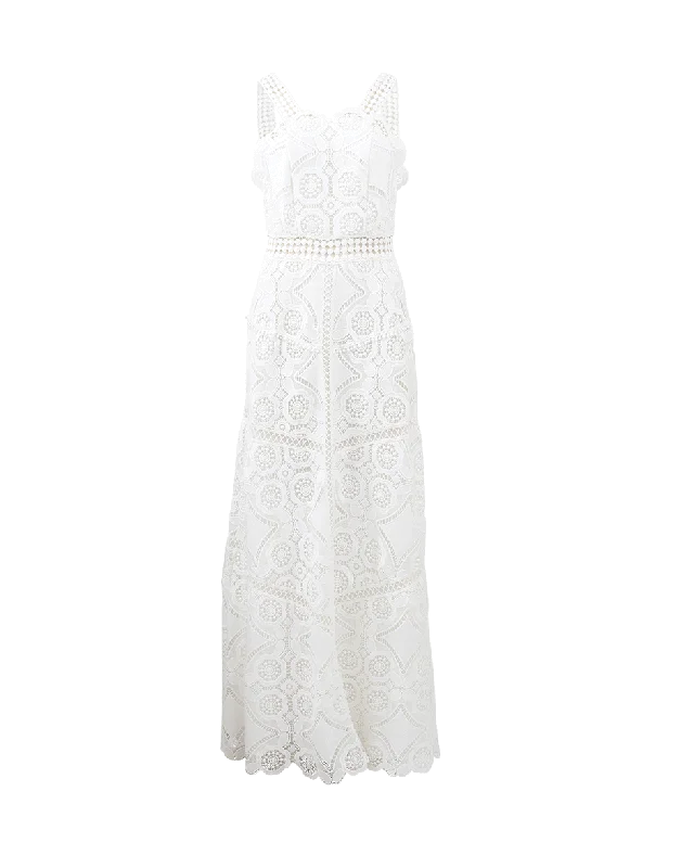 Embroidered Dresses for Detailed -Eveline Crochet Dress