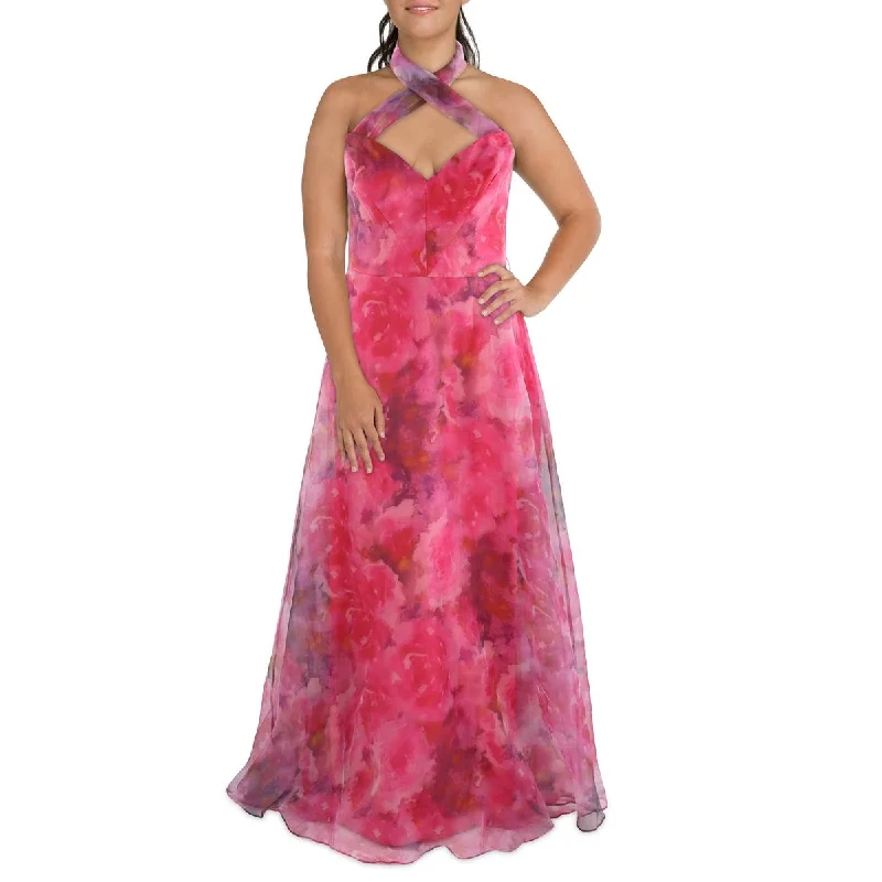 Floral Dresses for Romantic -Rene Ruiz Collection Womens Maxi Printed Evening Dress