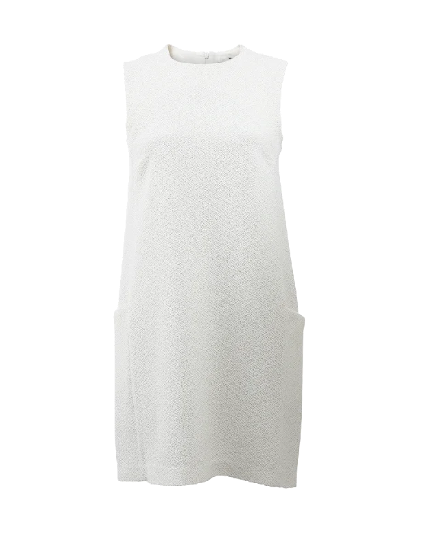 Short-sleeved Dresses for Summer -Boucle Shift Dress