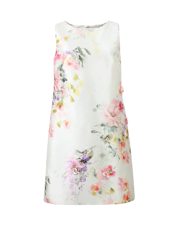 Prom Dresses for School Dance -Floral Shift Dress