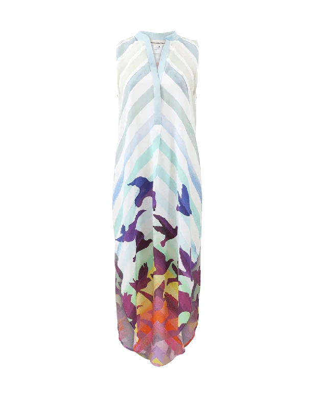 Tiered Dresses for Voluminous -Prismatic Shirt Dress