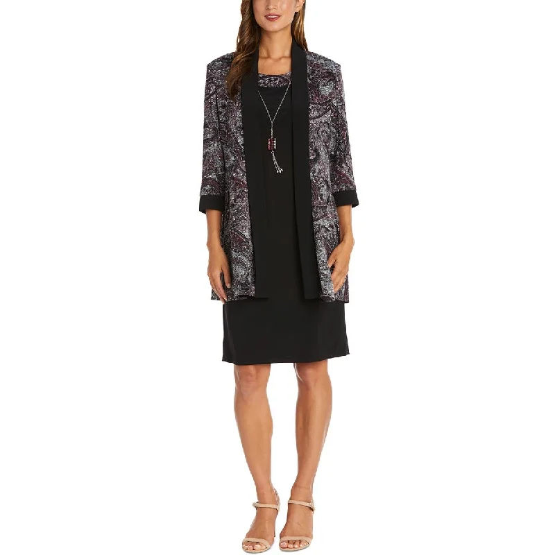 Wrap Dresses for Adjustable -R&M Richards Womens Knit 2PC Dress Suit