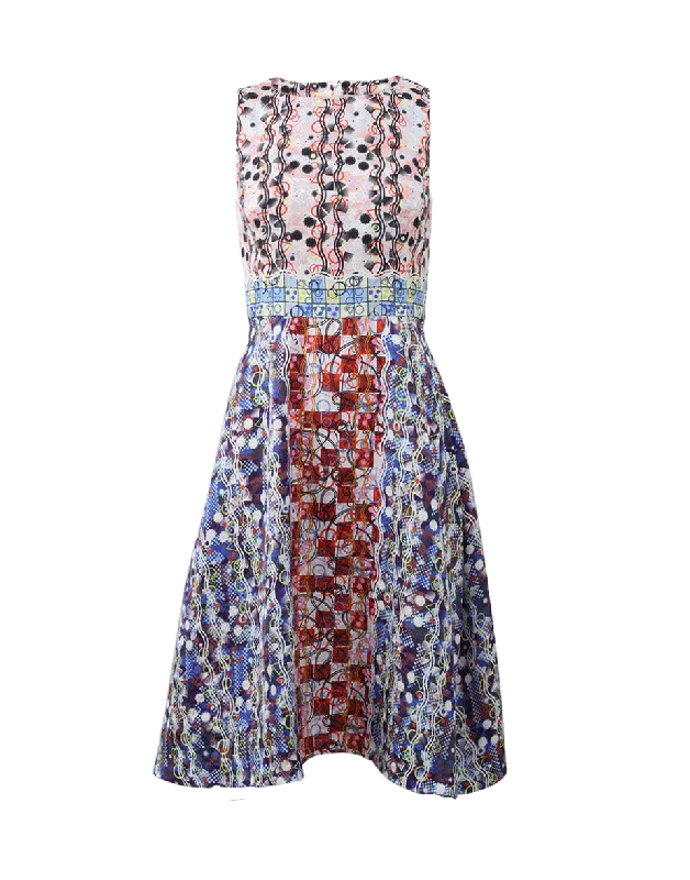 Valentine's Day Dresses for Romance -Geometric Print Dress