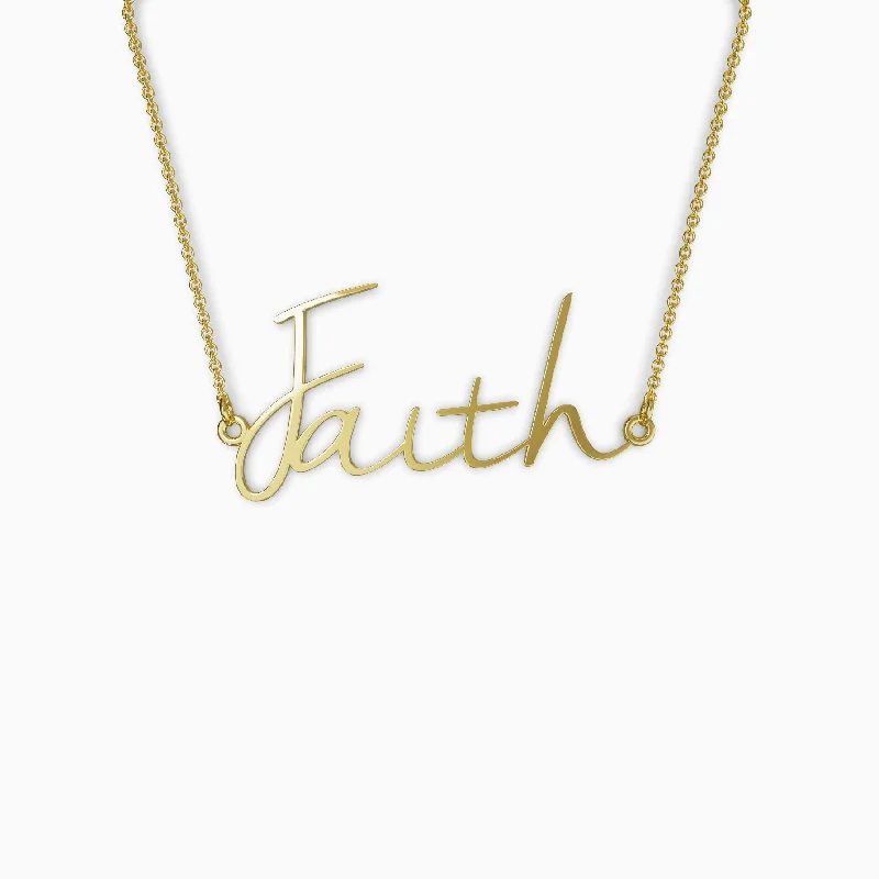 Best necklaces and pendants with minimalist pendants for a sleek, understated look-Faith Intention Necklace