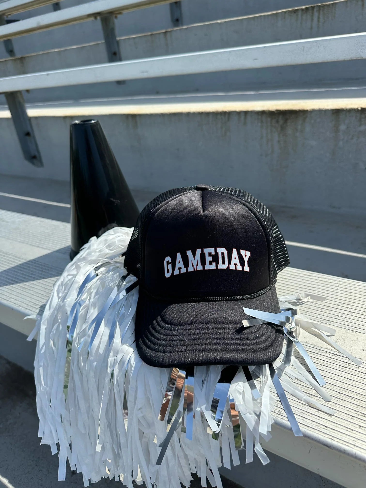 Best necklaces and pendants with sterling silver for an affordable yet stylish choice-Gameday Red and Black Trucker Hat