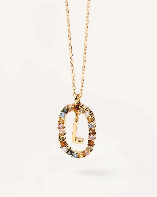 Beautiful necklaces and pendants with diamond-encrusted designs for maximum sparkle-Letter L Necklace