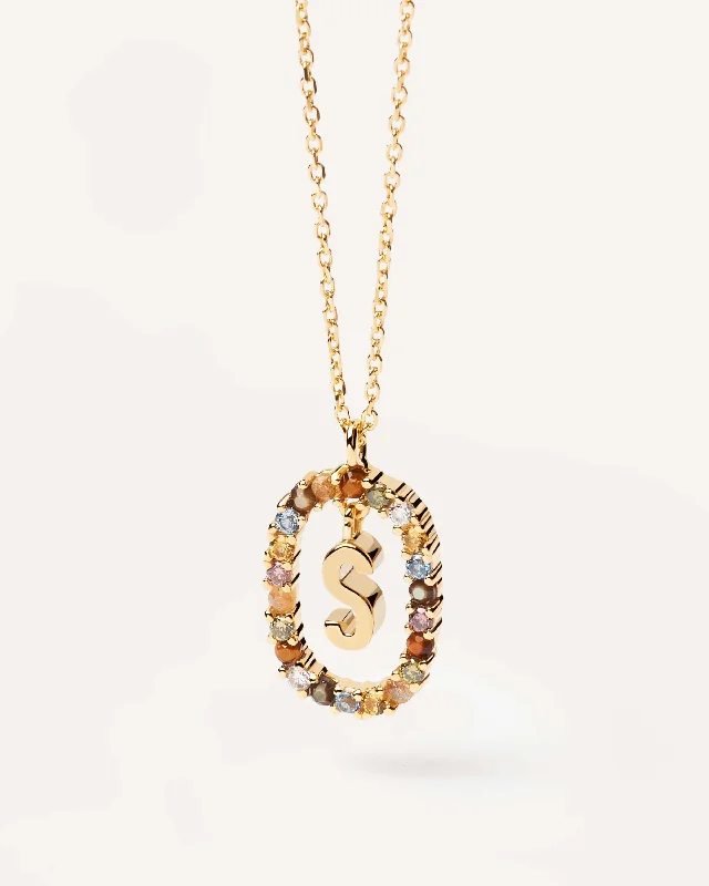 Best necklaces and pendants with layered designs for a chic, stacked look-Letter S Necklace