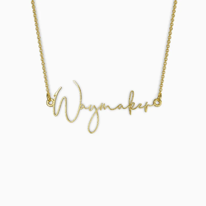 Fashionable necklaces and pendants with birthstones for a personalized gift idea-Waymaker Intention Necklace