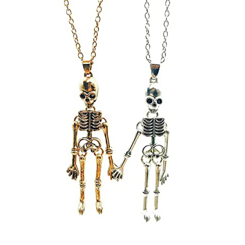 Best necklaces and pendants with statement designs for a fashionable accessory-Wholesale Alloy Vintage Skull Ghost Necklace