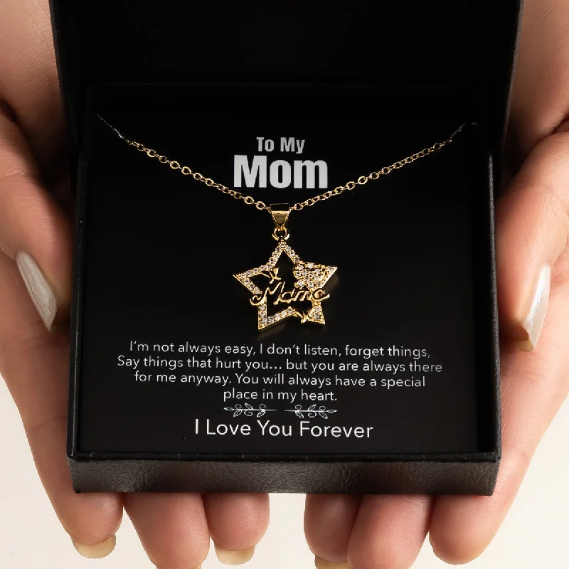 Elegant necklaces and pendants with gold chains for a chic, timeless appearance-Wholesale Mother's Day Alloy Necklace Gift Box